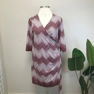 ModCloth Chevron Wrap Dress - Size 3x